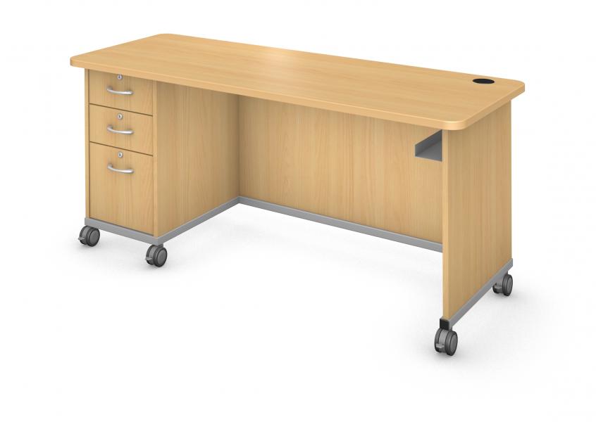 Desk with Left Side Ped