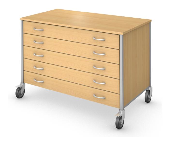 Low Drawer Storage - Non Locking Drawers
