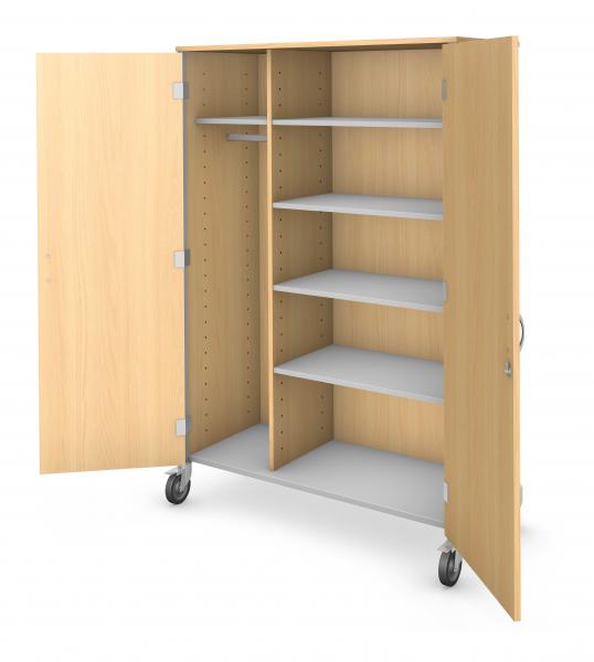 Tall Wardrobe Storage - Locking Doors Product Rendering