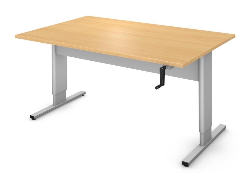 Rectangle Table, User Height Adjustable Rendering