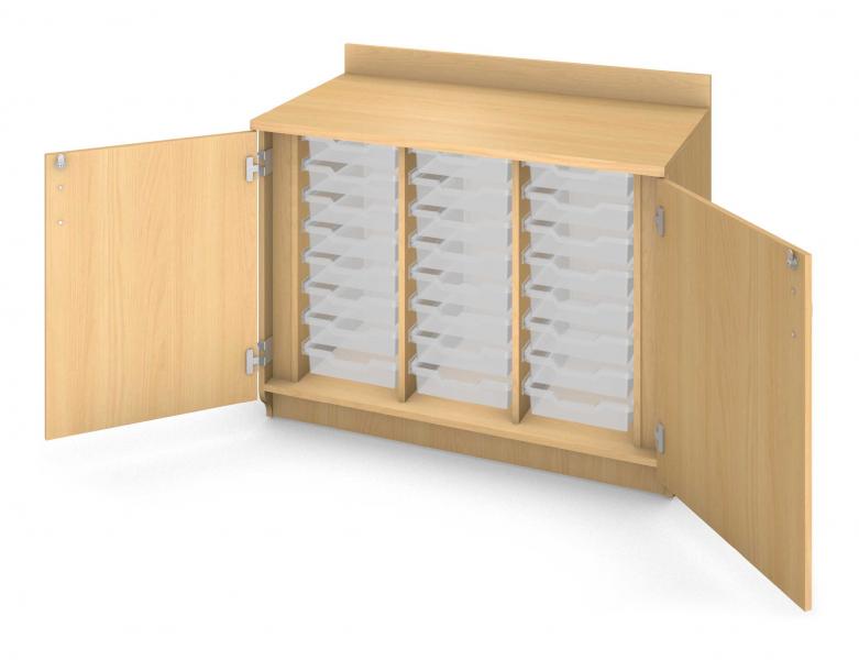 Base Tray Cabinet - Locking Doors Product Rendering