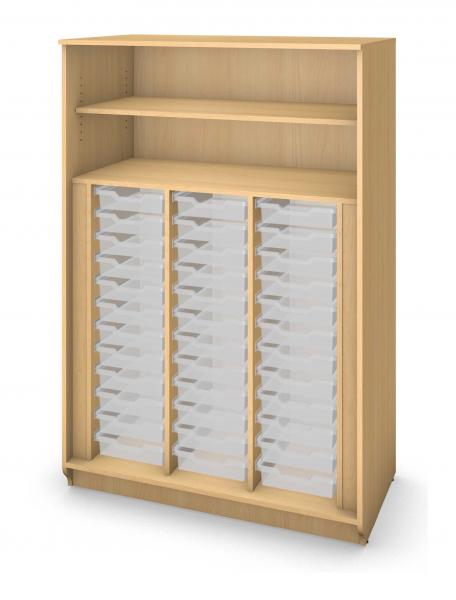 Tall Tray Storage Cabinet No Doors - 36 Trays Product Rendering