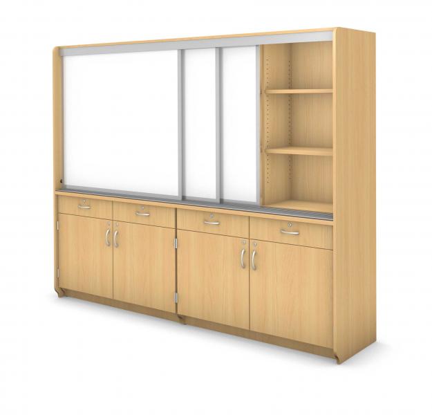 Learning Wall - Locking Drawers & Doors Product Rendering