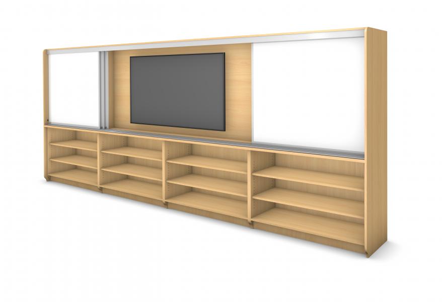 Technology Learning Wall - No Doors 16' Rendering
