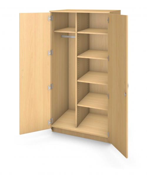 Tall Wardrobe Storage - Locking Doors Product Rendering