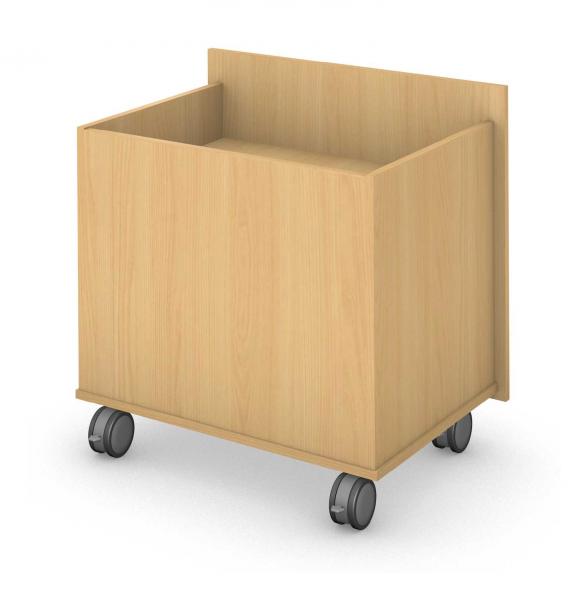 Charge Desk, Depressible Book Truck Product Rendering