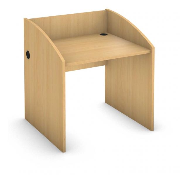 Rectangle Student Desk - Full Low End Legs - Carrel Product Rendering