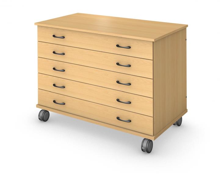 Low Drawer Storage - Non Locking Drawers Product Rendering