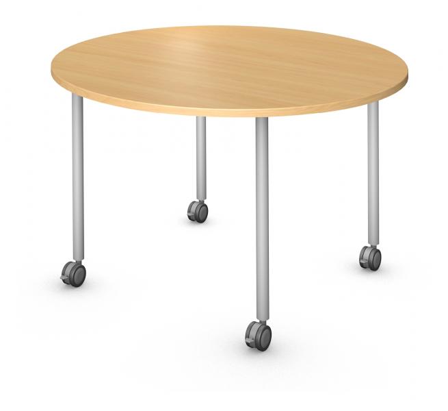 Round Table, Steel Round Legs (4) Product Rendering