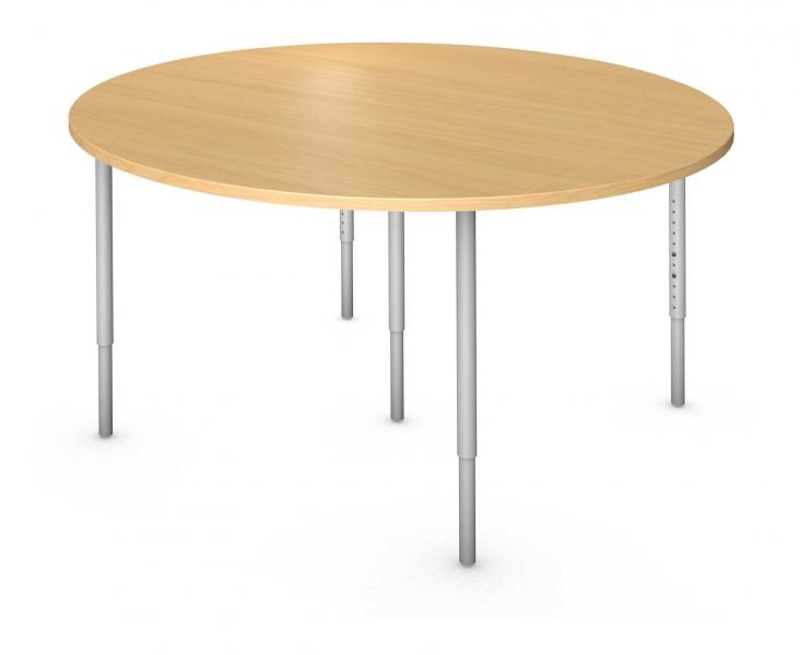 Round Table, Steel Round Legs Product Rendering