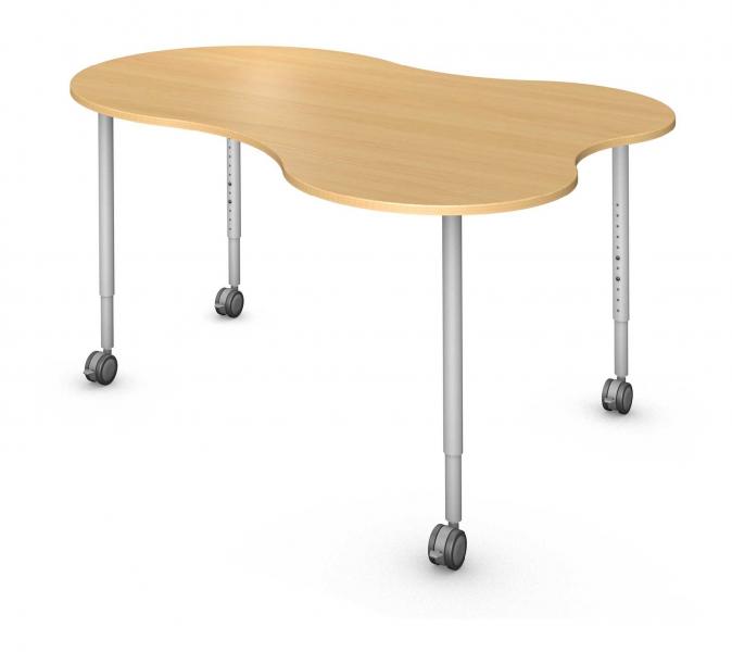 Blend Table, Steel Round Legs Product Rendering
