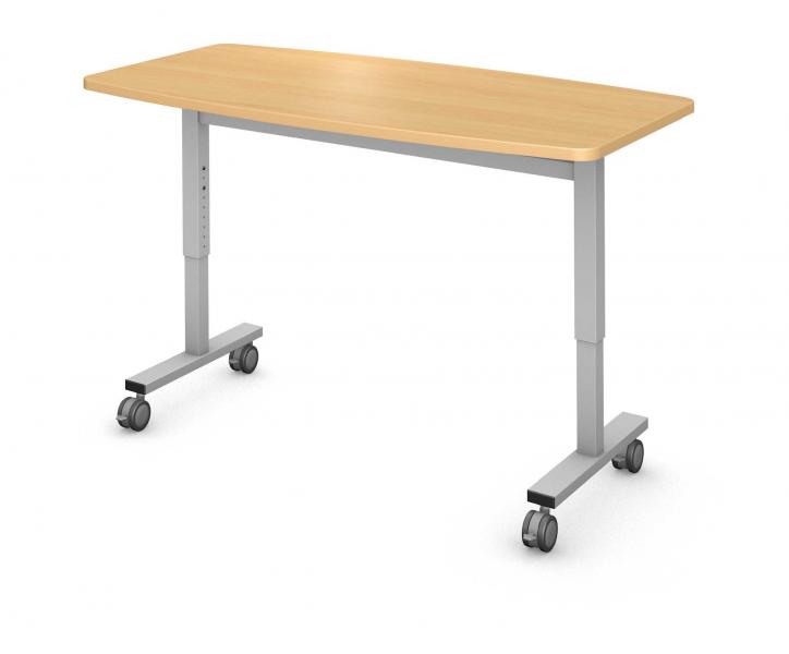 Pillow Table, Steel Square I-Leg Product Rendering