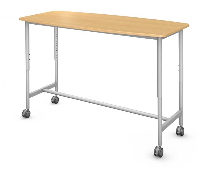 Pillow Table, Steel Round Legs Product Rendering