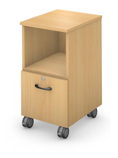 Mobile Ped - Open/File - Locking Drawer Product Rendering