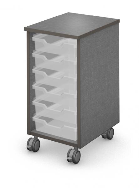 Mobile Ped - Trays - No Door
