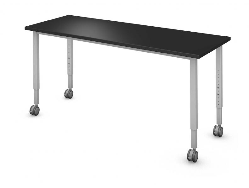 Rectangle Table, Steel Square Legs (4) Rendering