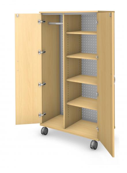 Tall Wardrobe Storage - Locking Doors Product Rendering