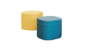 2 soft rock stools