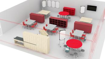 5-6th grade classroom 3D plan