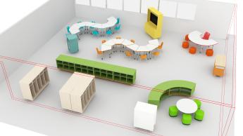 K-2G classroom 3D view