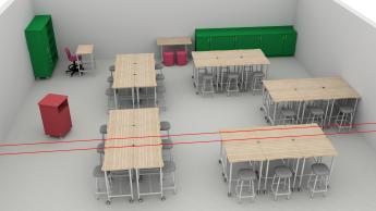 6-8th grade classroom