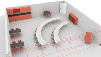 3D view of STEM classroom