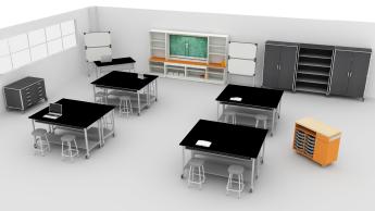 3D view of STEM classroom