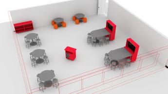 3D view of STEM classroom