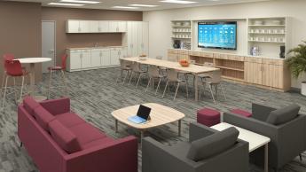 Teacher lounge setting