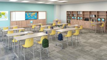 Highschool classroom setting